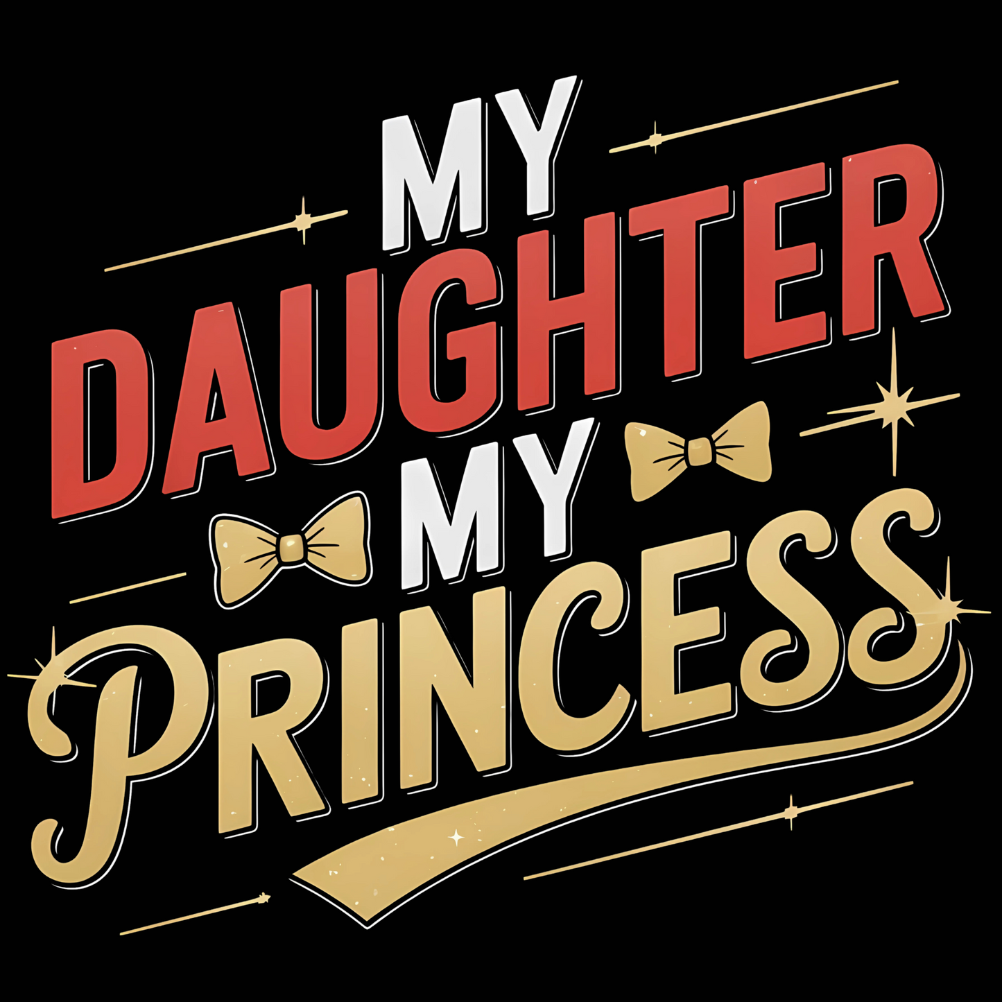 👨‍👧 Dad & Daughter Twinning T-Shirts – My Hero & My Princess 👑✨