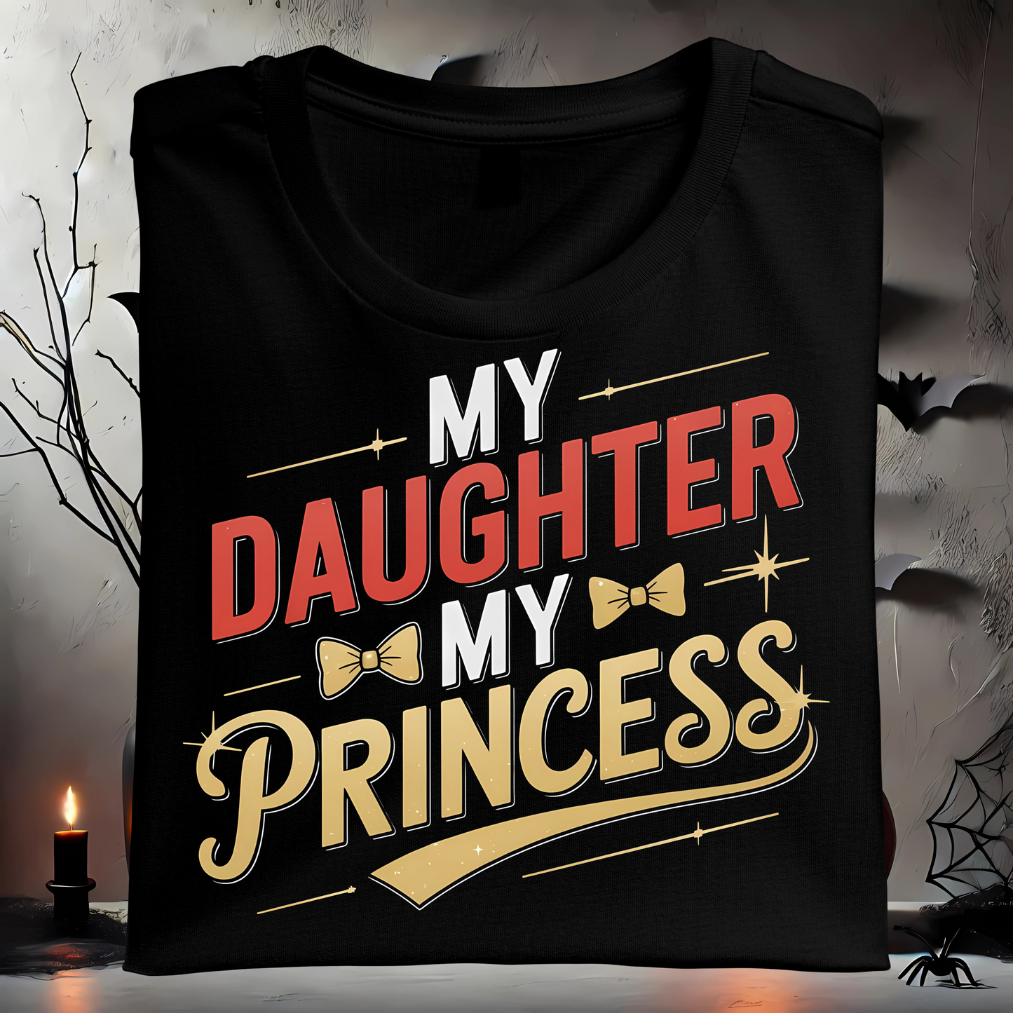 👨‍👧 Dad & Daughter Twinning T-Shirts – My Hero & My Princess 👑✨